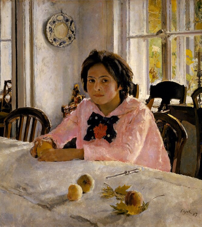 Девочка с персиками. 1887