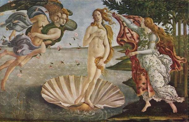 Картина «Рождение Венеры» Сандро Боттичелли