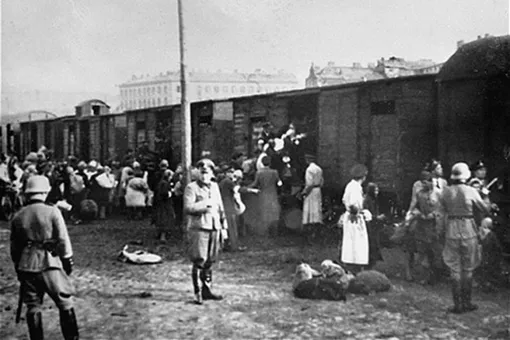 Депортация польских евреев в Треблинку. 1943 год