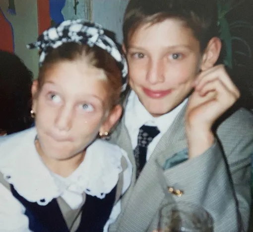 Нино Нинидзе с братом Георгием Максачёвым. Архивное фото