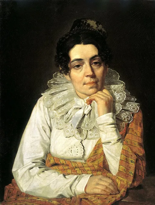Портрет жены художника Марфы Афанасьевны Венециановой