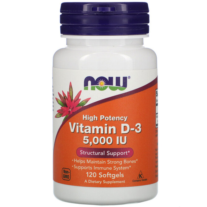 Высокоактивный витамин D3, Now Foods, 506 руб