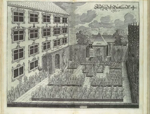 Один из садов, придуманных Йозефом Фуртенбахом, видным немецким архитектором середины XVII века.
