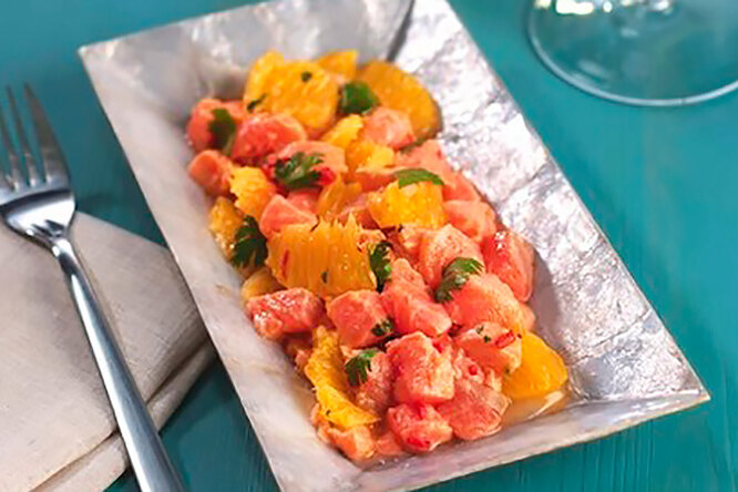 Севиче из лосося