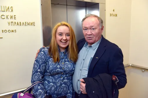 Юрий Кузнецов с дочерью