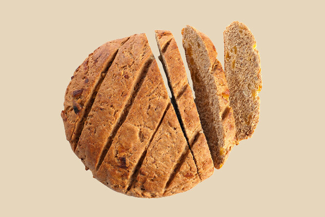 Ореховый хлеб с курагой