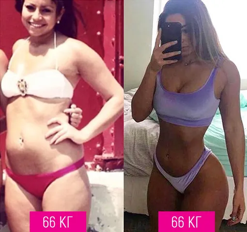 Почему фигура не зависит от веса: сравните фото этих девушек до и после занятий спортом
