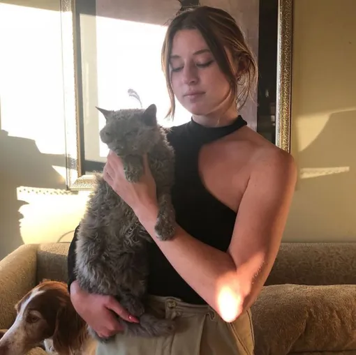 Ханна с котом Индиго