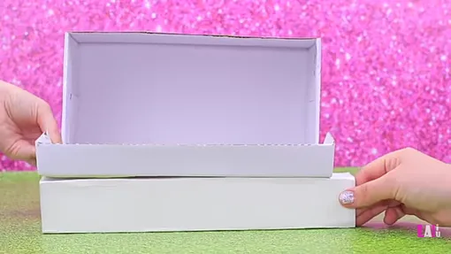 каркас для кукольного дома из обувной коробки