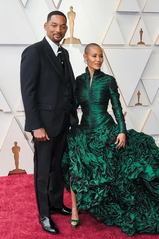 Уилл Смит с супругой на премии «Оскар-2022»