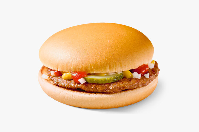 Гамбургер, низкокалорийное блюдо в макдональдсе