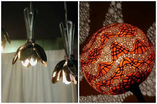 21 необычная лампа, сделанная своими руками