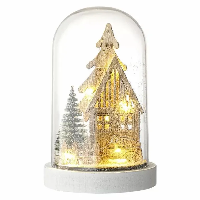 Декор новогодний с подсветкой Snowy Town