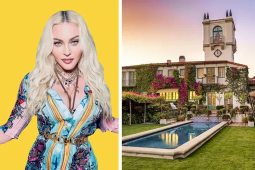 Все равно, что жить в музее: как выглядит голливудский замок Мадонны за полтора миллиарда рублей