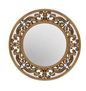 Inmyroom, Зеркало круглое в золотой раме Garda Decor, 2700 руб