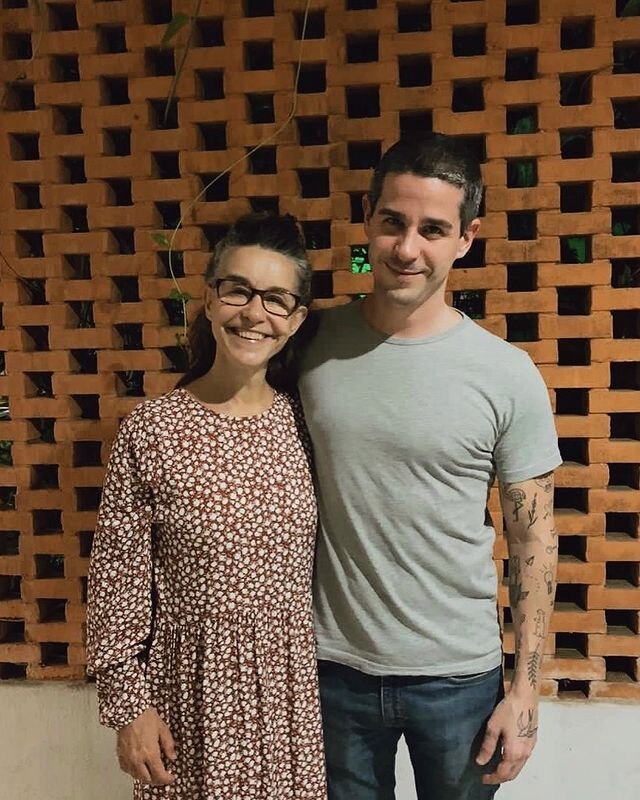 Педро с матерью - Луселией Педро с матерью - Луселией