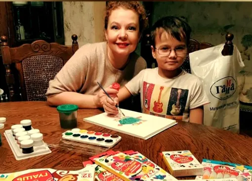 Татьяна Абрамова с сыном Сашей