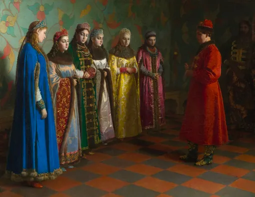 Картина «Выбор невесты царём Алексеем Михайловичем» художника Седова Григория