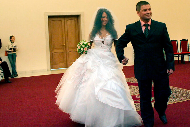 Елена Беркова со своим вторым мужем Владимиром Химченко