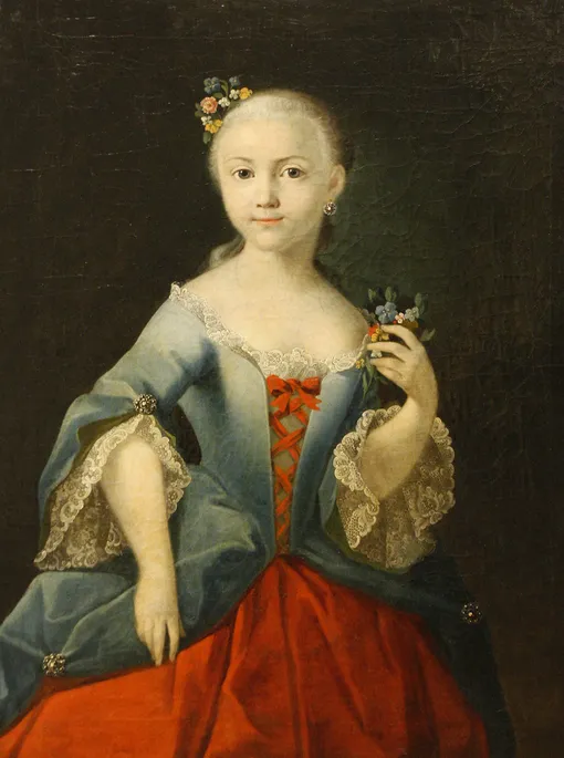 Портрет Елизаветы Петровны Стрешневой в детстве. 1760
