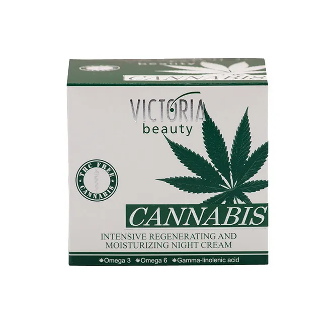 Интенсивно восстанавливающий ночной крем с маслом семян конопли Cannabis, Victoria Beauty