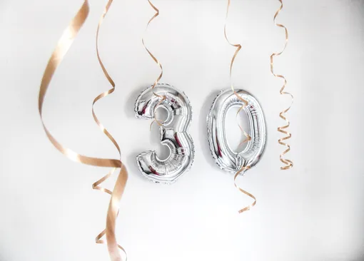 воздушные шарики «30 лет»