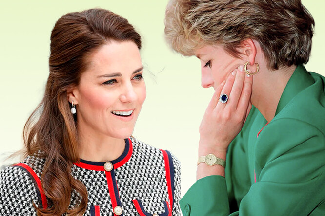 Королевское наследство: украшения принцессы Дианы, которые носили Кейт Миддлтон и Меган Маркл