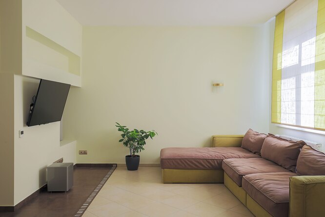 Современная гостиная в минималистическом стиле
