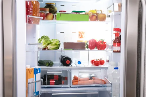 Холодильник, овощи