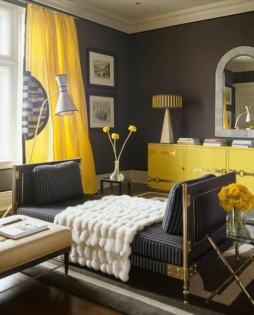 Желтый цвет в интерьере – особенности дизайна комнат в желтых тонах