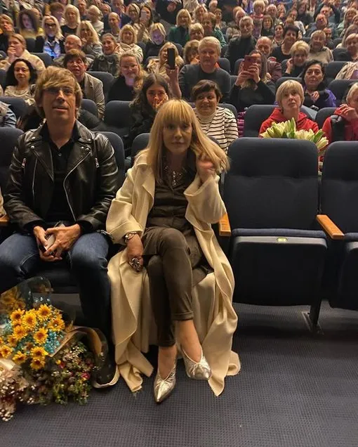 Алла Пугачева с мужем на концерте Лаймы Вайкуле в Израиле