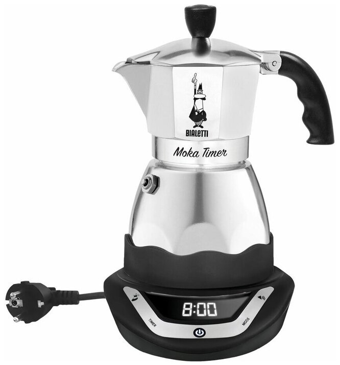 Яндекс.Маркет, электрическая гейзерная кофеварка Bialetti Moka Timer (6093), 15 560 руб.