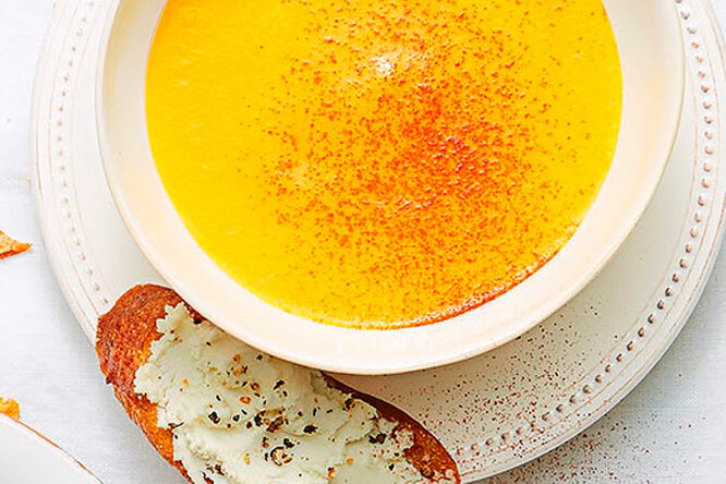 Холодный суп-пюре из тыквы