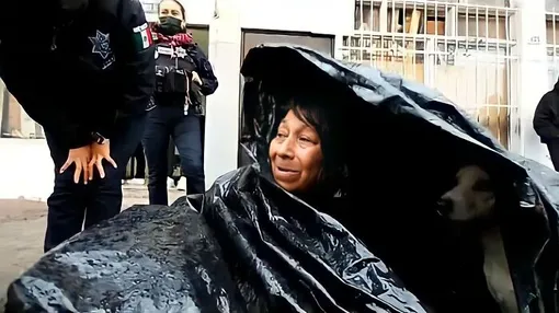 бездомная женщина жила в мусорном мешке