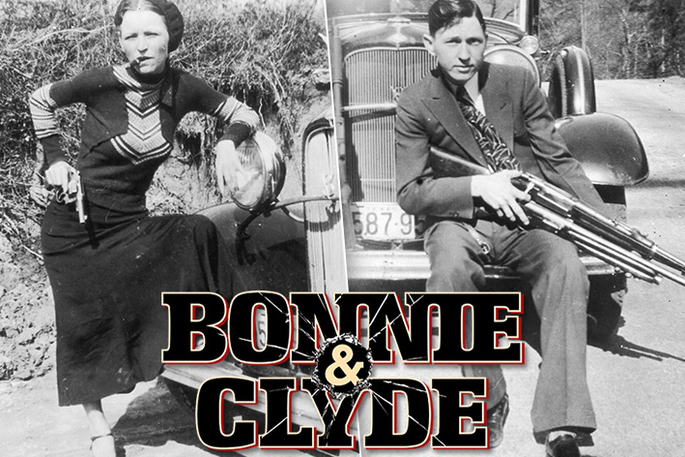 Расстрелянный автомобиль бонни и клайда. Бонни паркер и клайд бэрроу фото. Синдром бонни и клайда. Легион бэрроу. Бони м клайд.