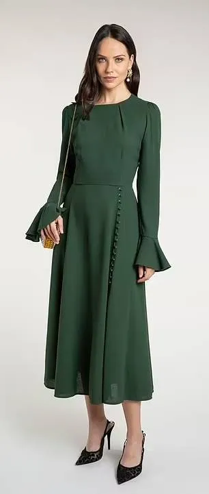 темно зеленое платье кейт миддлтон