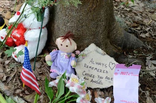 Место обнаружения останков девочки превратилось в стихийный мемориал