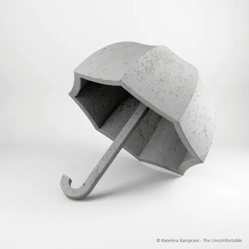Зонт из бетона