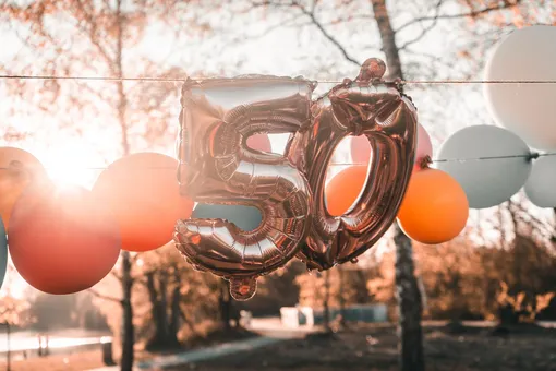 воздушные шарики «50 лет»