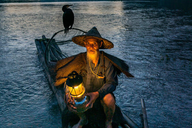 Эко-подход или насилие? Китайский рыбак использует старинный способ ловли рыбы