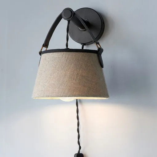 Настенный светильник с тканевым абажуром, Riviera Maison