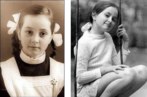 Ольга Кабо в школьные годы, личный архив актрисы