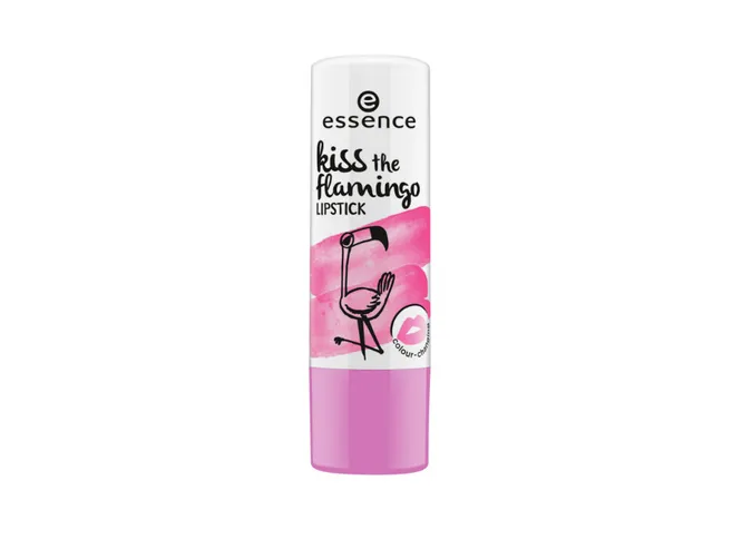 Kiss the… на губах приобретает оттенок розового в зависимости от pH-уровня кожи, essence, Flamingo