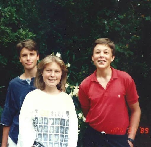 Кимбал, Тоска и Илон Маск в 1989 году