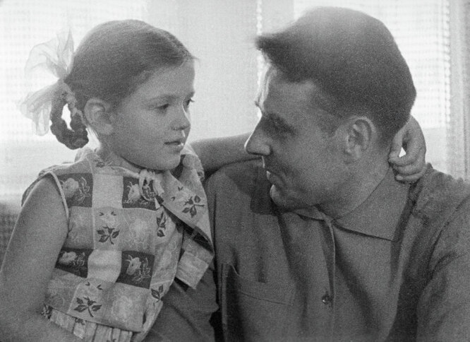 Владимир Комаров с дочерью