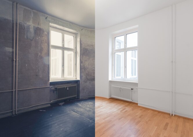 При косметическом ремонте обновляется только внешний вид квартиры, а не ее планировка.