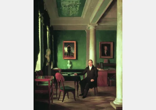 Картина художника Алексея Венецианова «Портрет князя В.П. Кочубея в его кабинете»