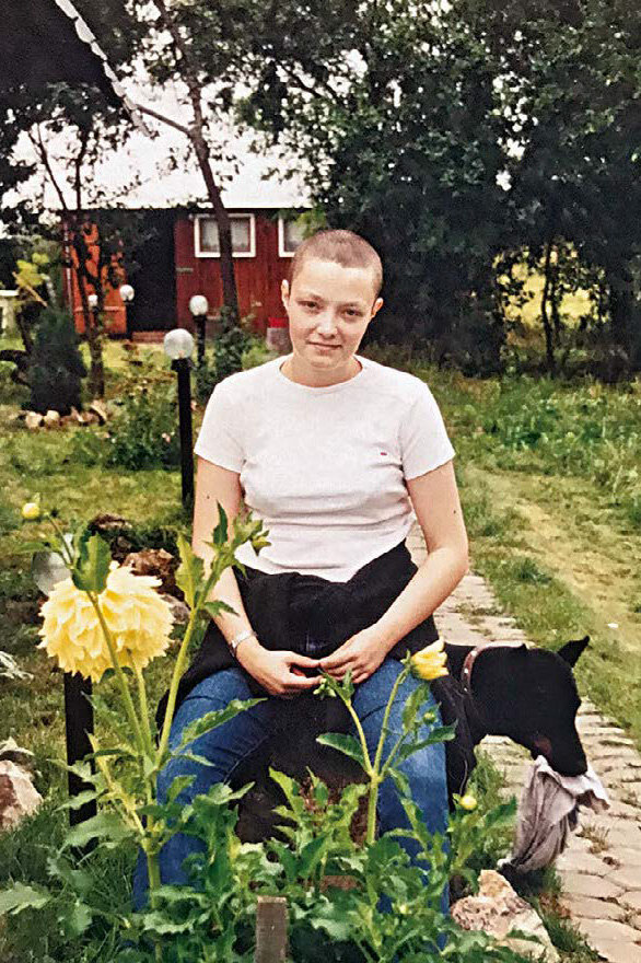 Ольга Павлова во время лечения от рака (2001 г.)