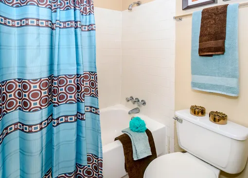 Плитка в ванной комнате нужна только в мокрой зоне, а остальные стены можно покрасить и сэкономить.
