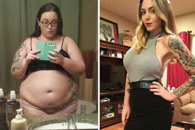 Самые невероятные фотографии «до и после», которые сделали похудевшие люди
